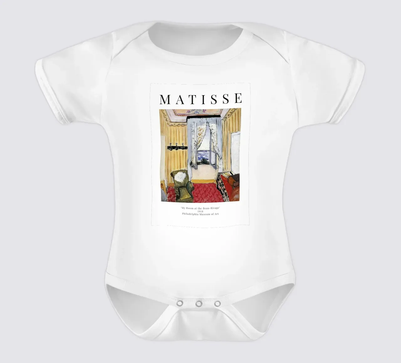 Henri Matisse - La mia camera al Beau-Rivage body neonato maniche corte da Perdana shop