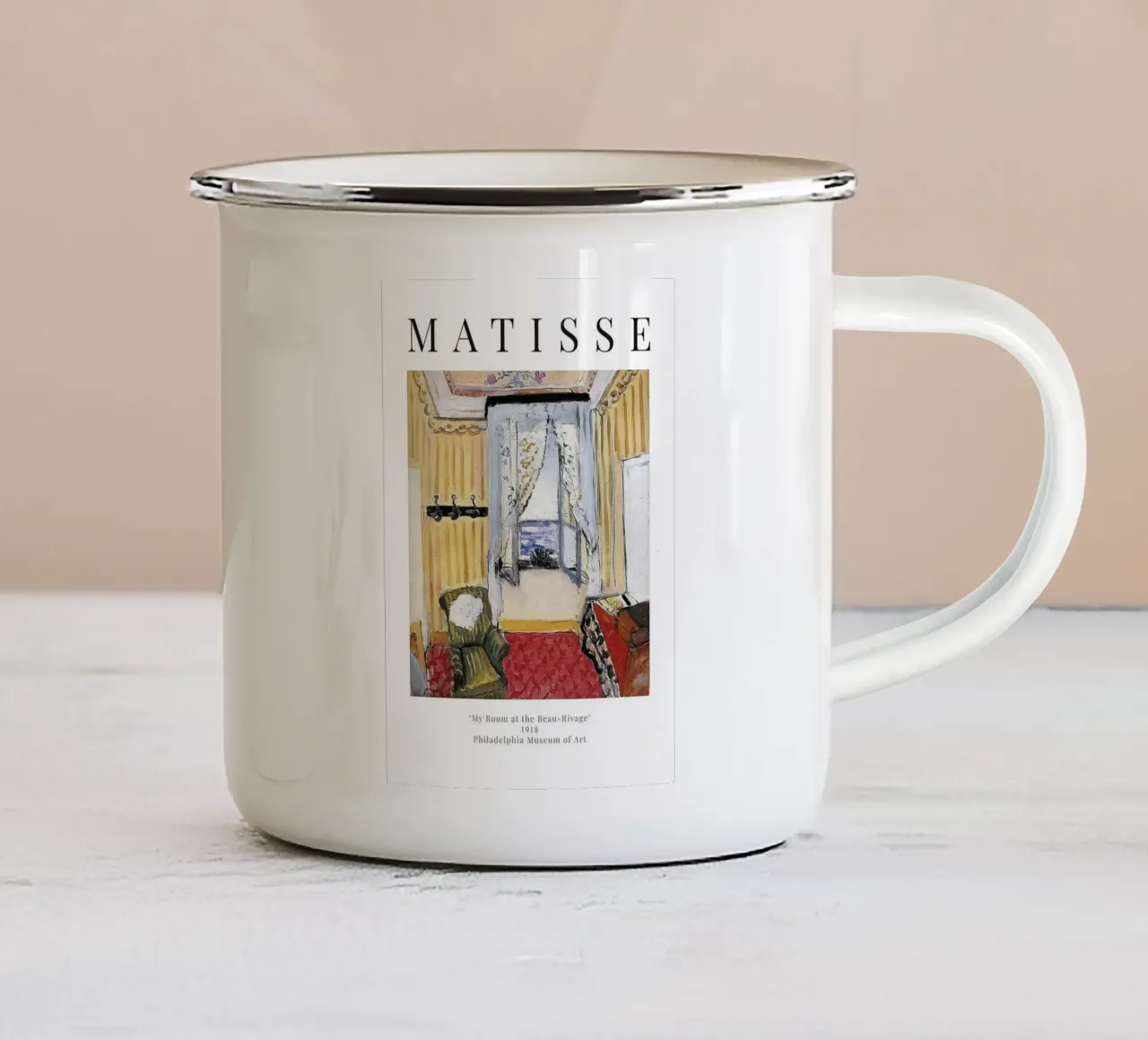 Henri Matisse - La mia camera al Beau-Rivage tazza in smalto da Perdana shop