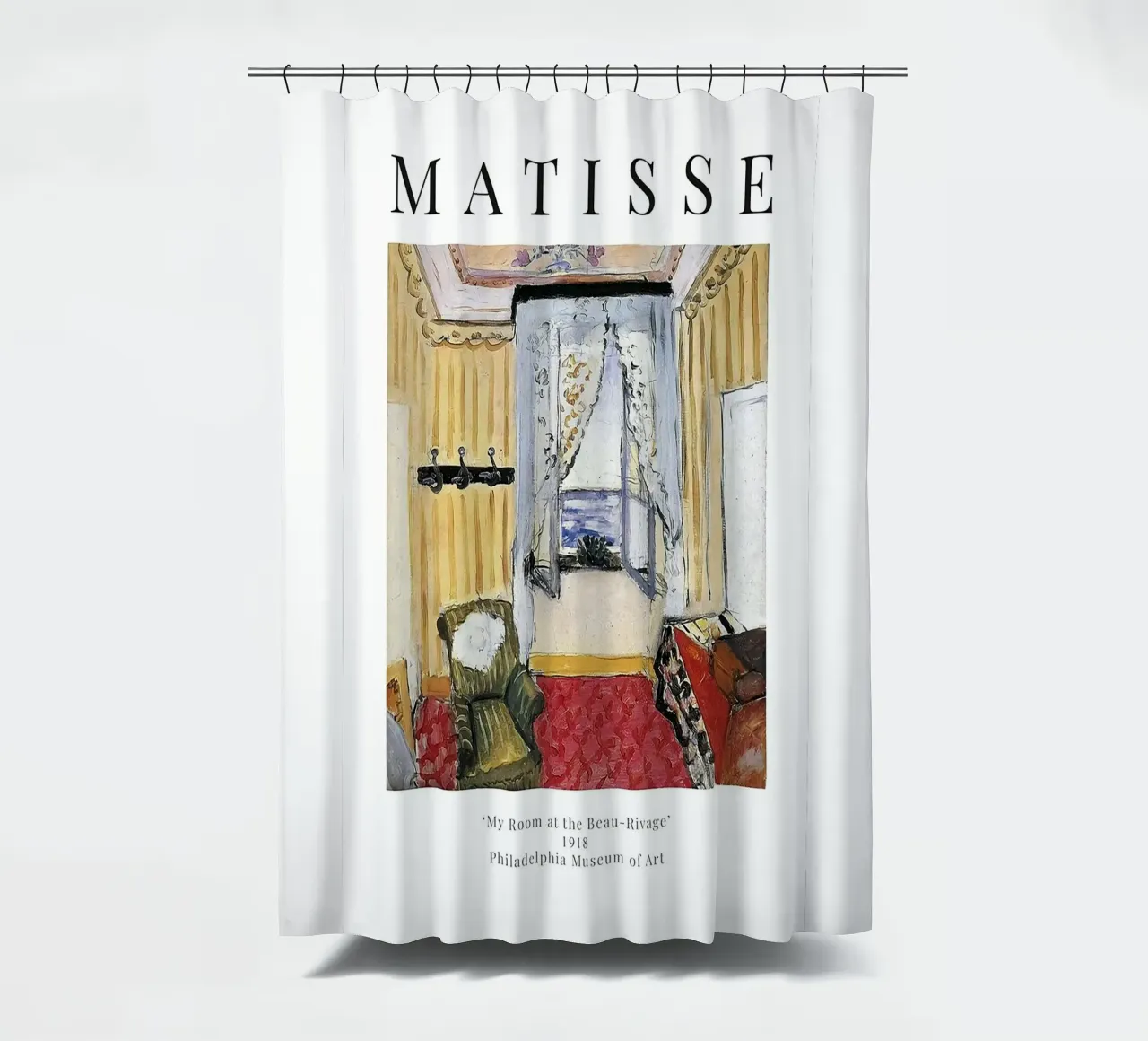 Henri Matisse - My Room at the Beau-Rivage shower curtain by Perdana shop
