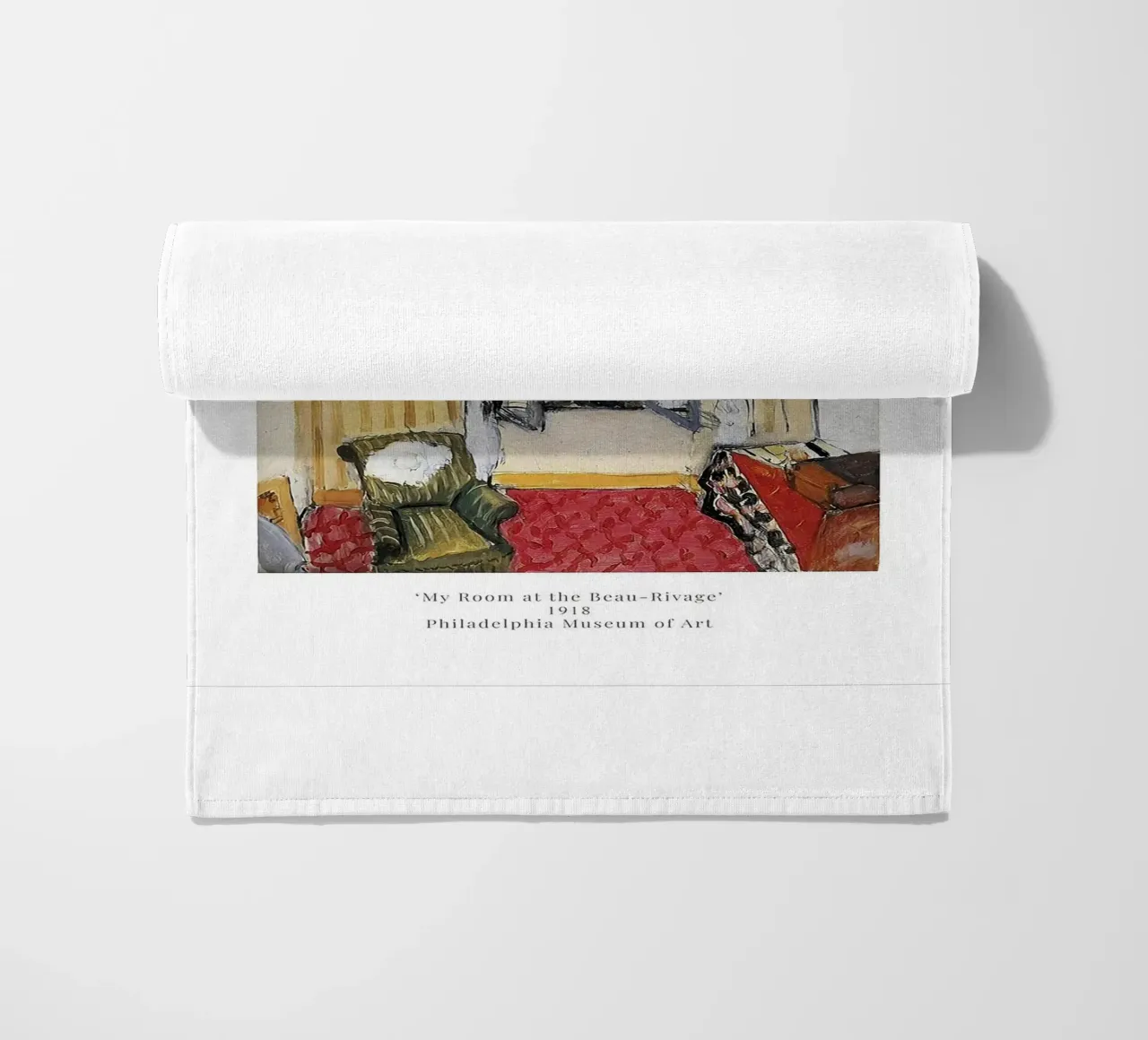Henri Matisse - My Room at the Beau-Rivage beach towel by Perdana shop