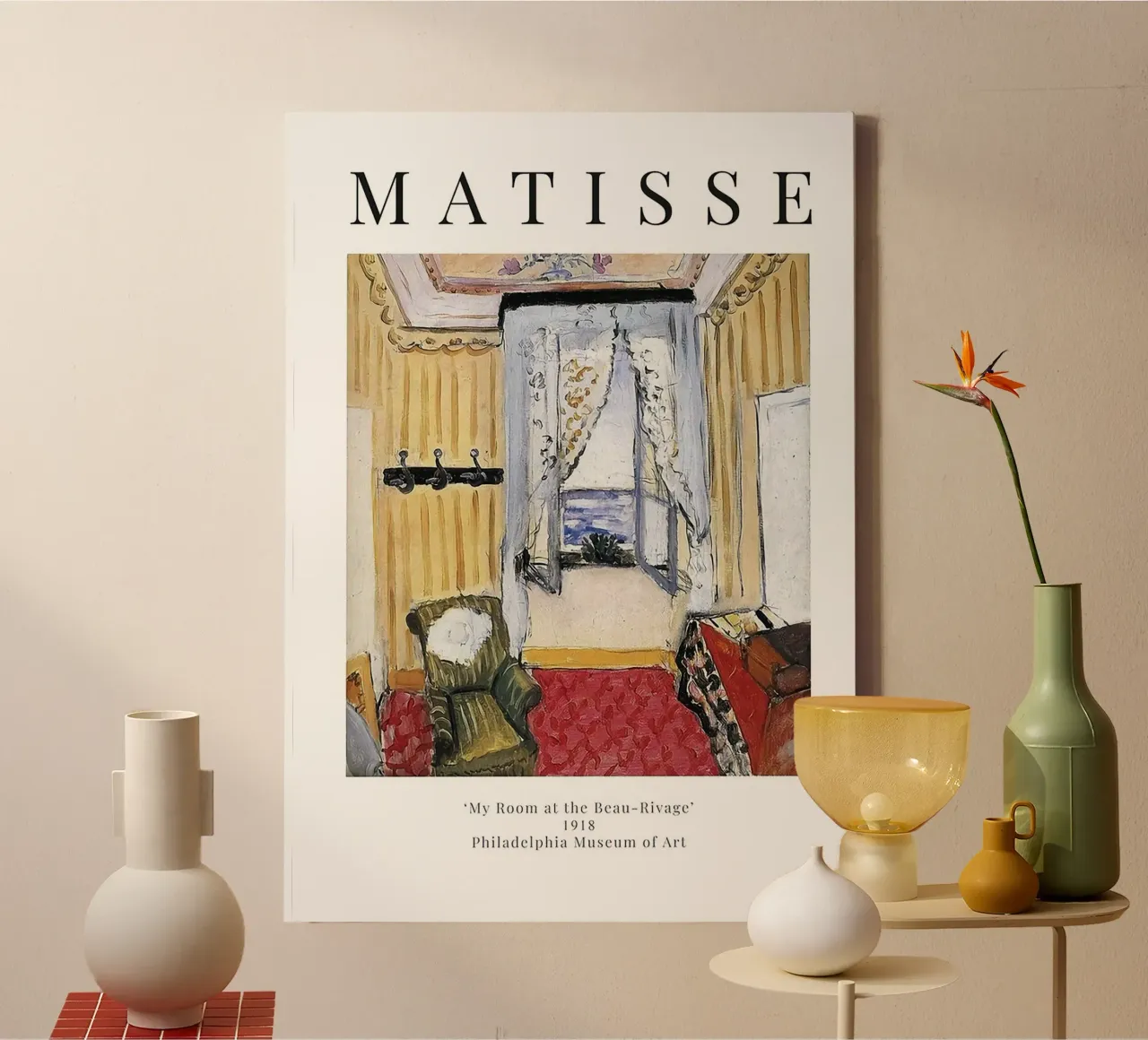 Henri Matisse - La mia camera al Beau-Rivage tela con Cornice a cassetta da Perdana shop