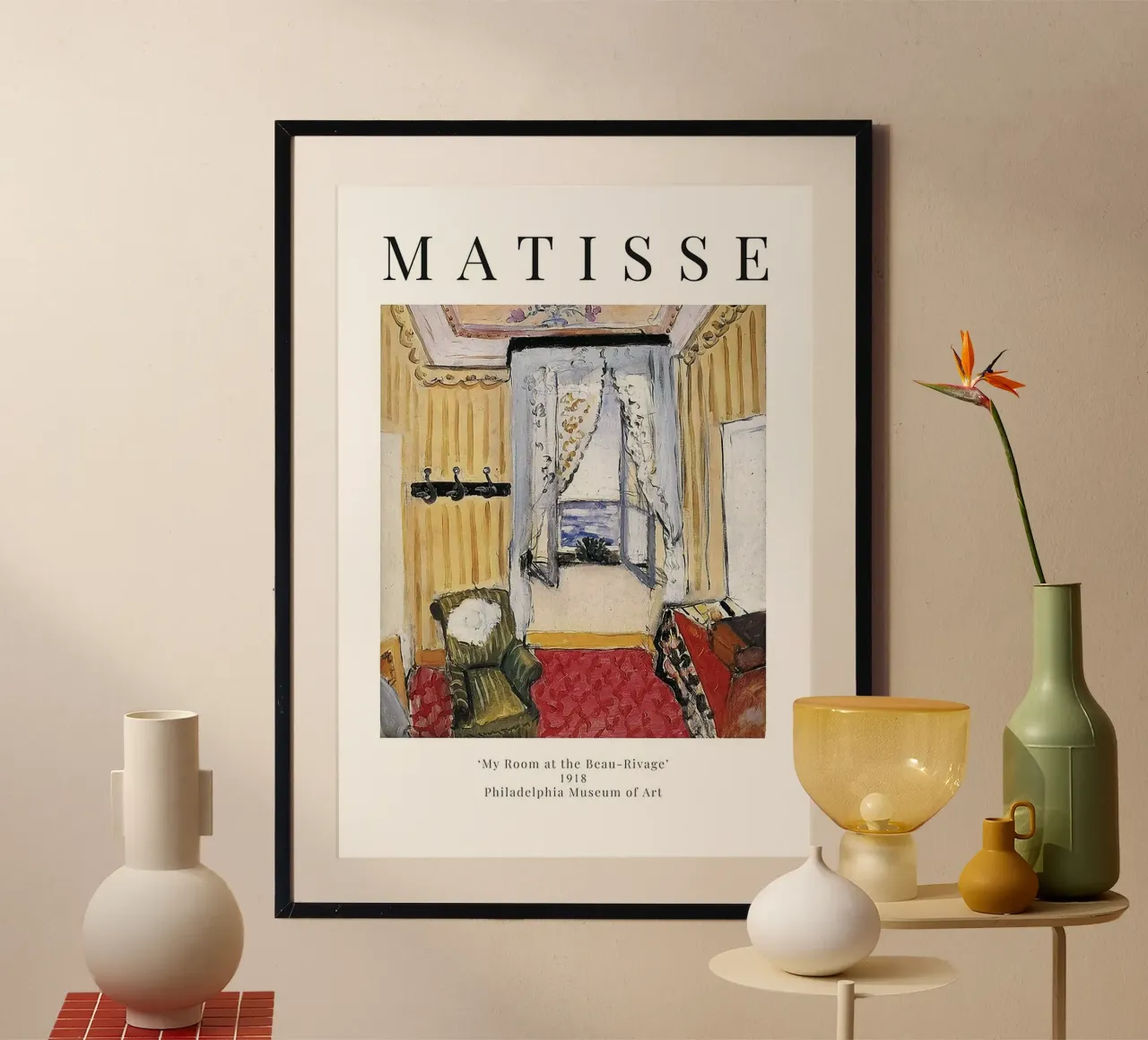 Henri Matisse - La mia camera al Beau-Rivage carta hahnemühle da Perdana shop