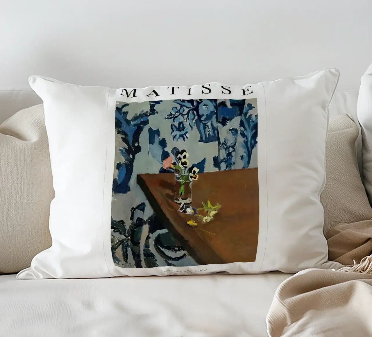 Henri Matisse - Mostra di viole su un tavolo cuscino da Perdana shop