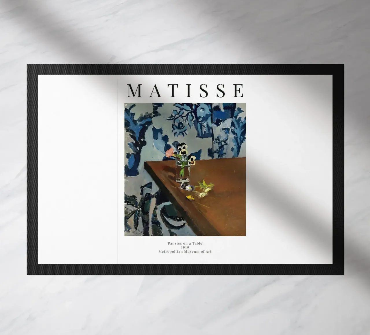 Henri Matisse - Mostra di viole su un tavolo zerbino da Perdana shop
