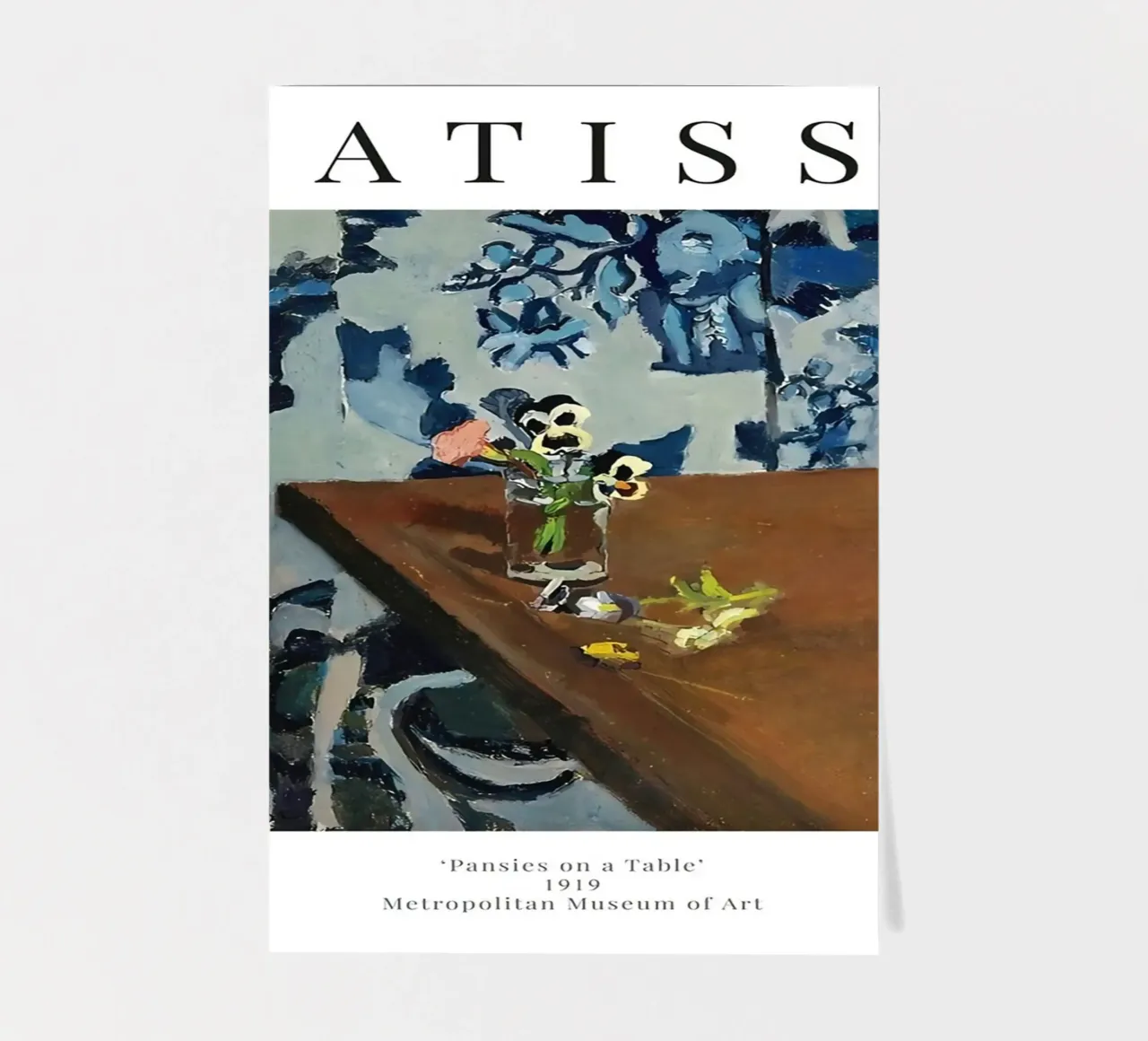 Henri Matisse - Pansies on a Table Exhibition sticker sheet by Perdana shop