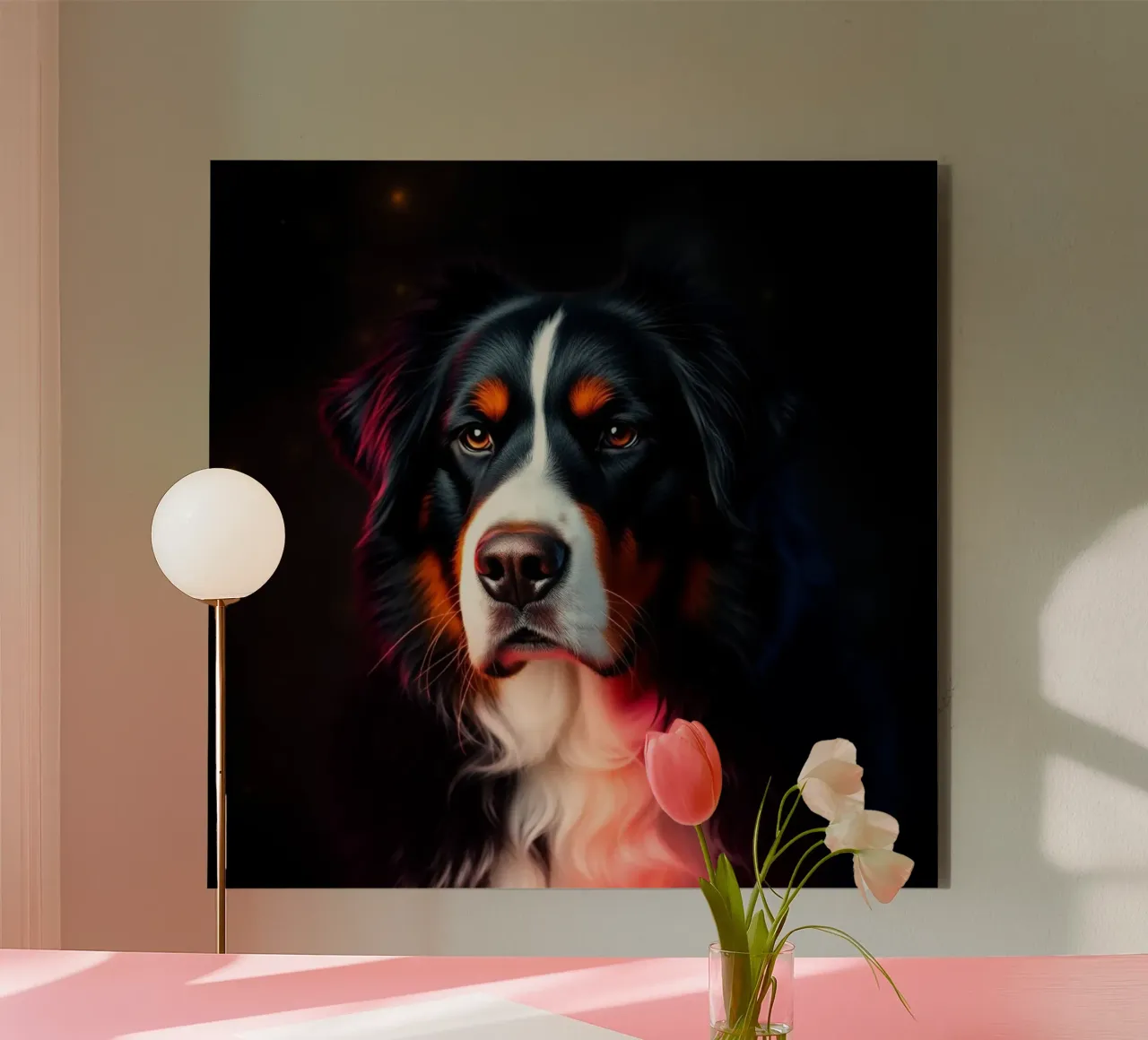 Bellissimo cane da montagna bernese #152 alluminio dibond da Yumis.Beargang.and.Me