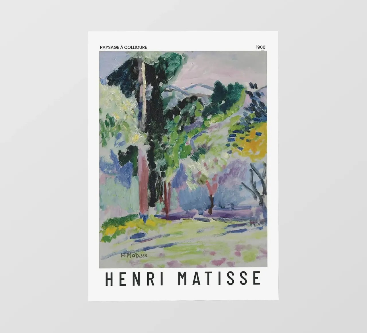 Henri Matisse - Paesaggio a Collioure pellicola backlit da Perdana shop