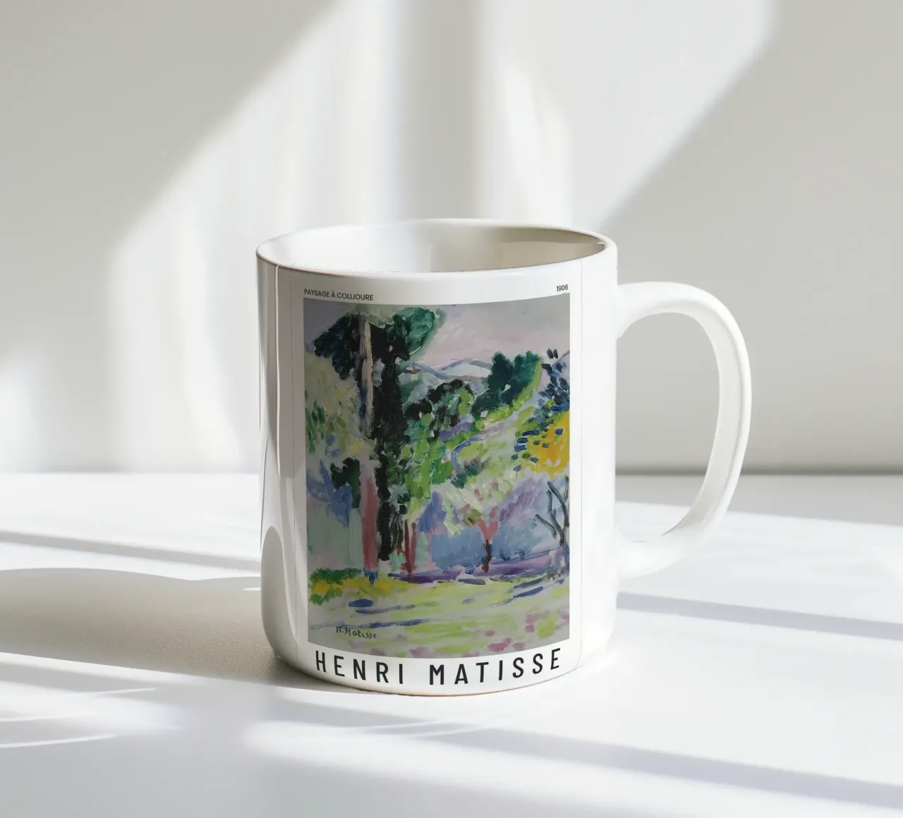 Henri Matisse - Paesaggio a Collioure tazza in ceramica da Perdana shop
