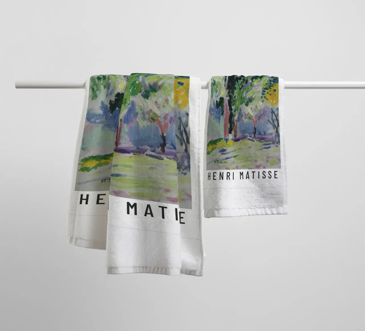Henri Matisse - Paesaggio a Collioure asciugamano da bagno da Perdana shop