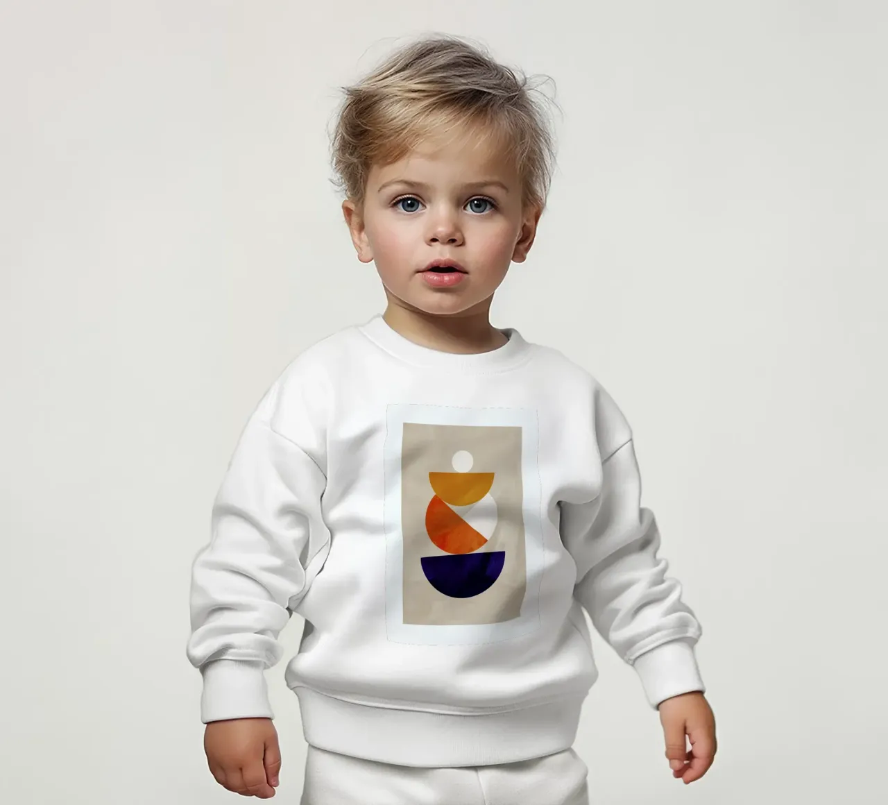 Nesting Colours baby sweatshirt van Pure