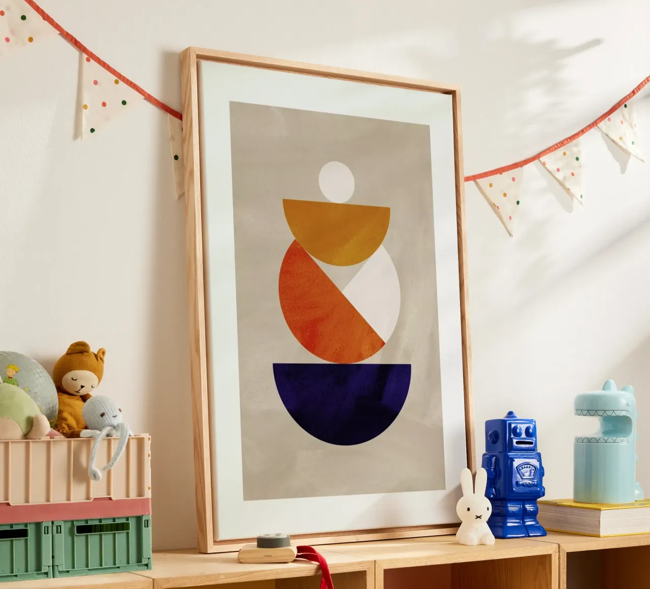 Nesting Colours tela con Cornice a cassetta da Pure