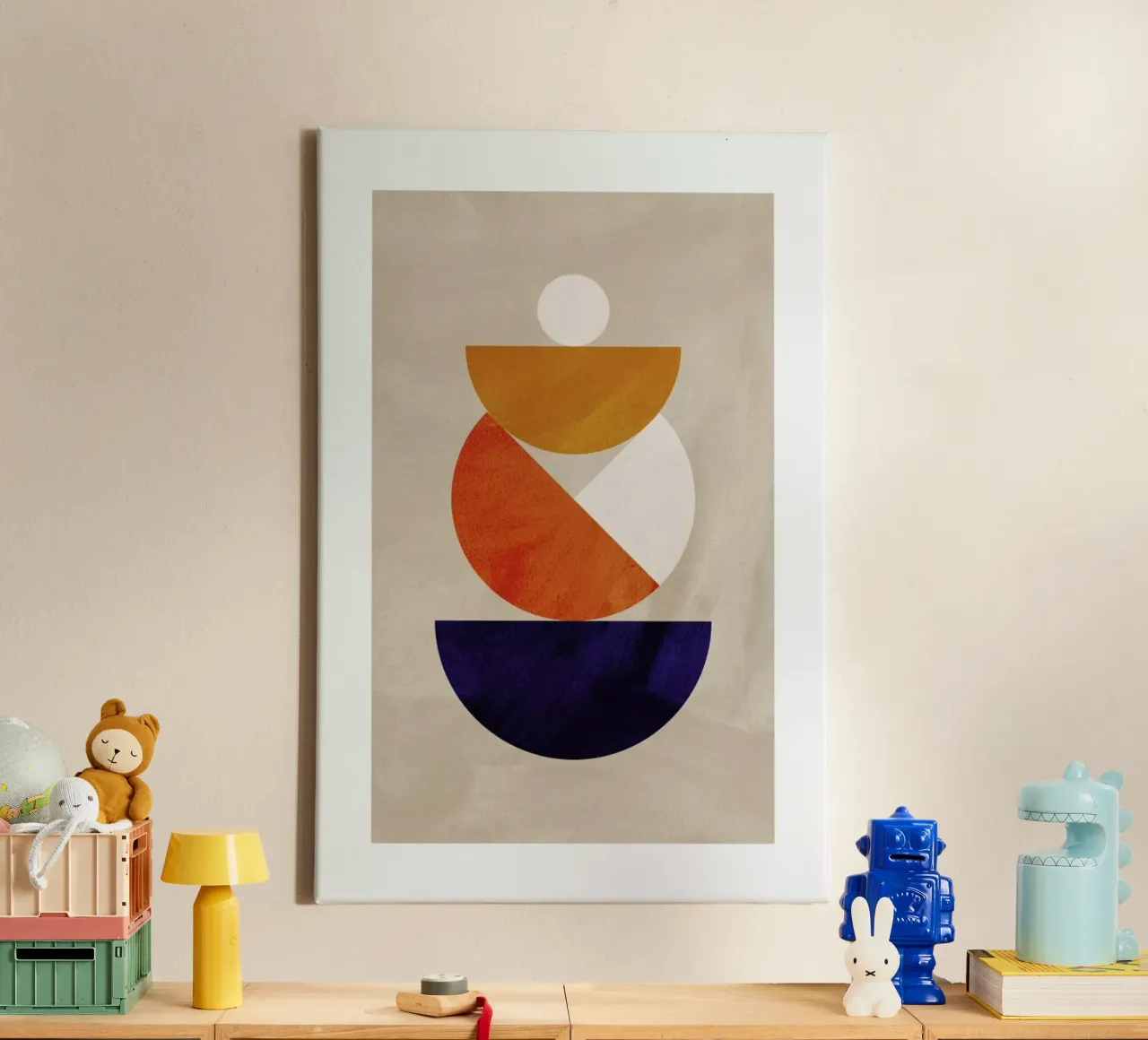 Nesting Colours tela con Cornice a cassetta da Pure