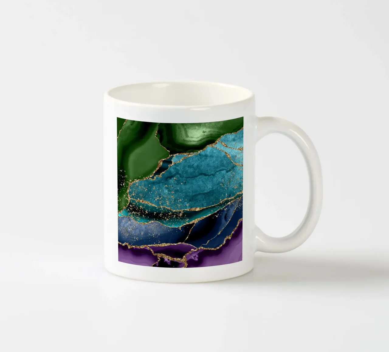 Agata pavone Texture 01 tazza in ceramica da Gemstone Textures