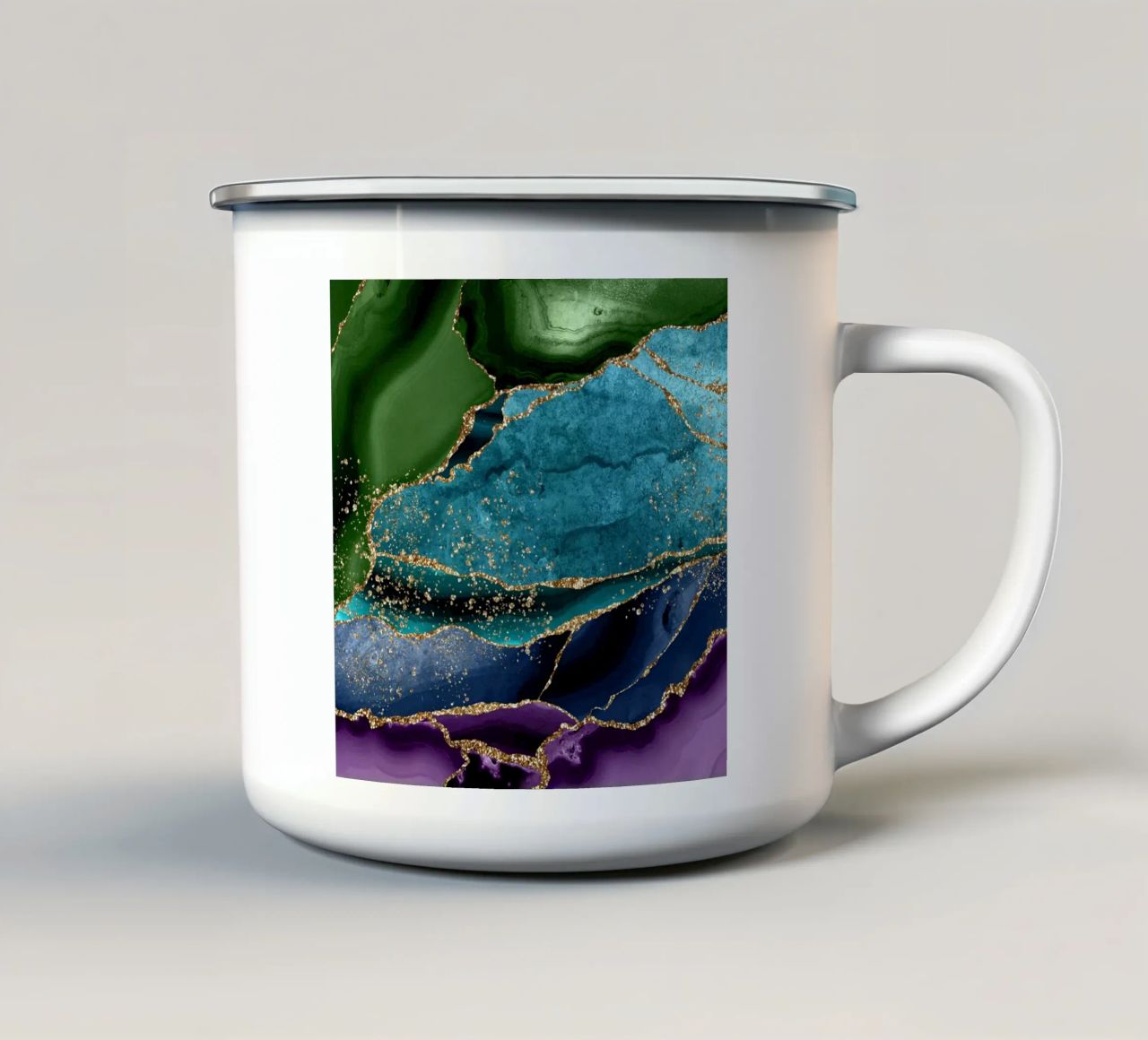 Agata pavone Texture 01 tazza in smalto da Gemstone Textures