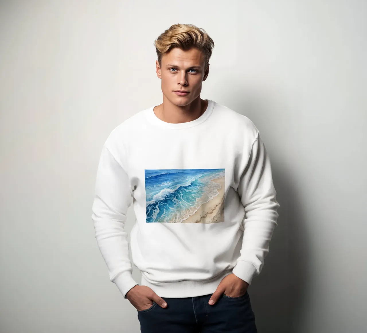 Il mare calmo felpa da Point and Art