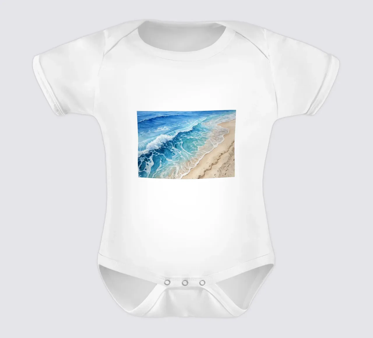 Il mare calmo body neonato maniche corte da 🎨 Point and Art