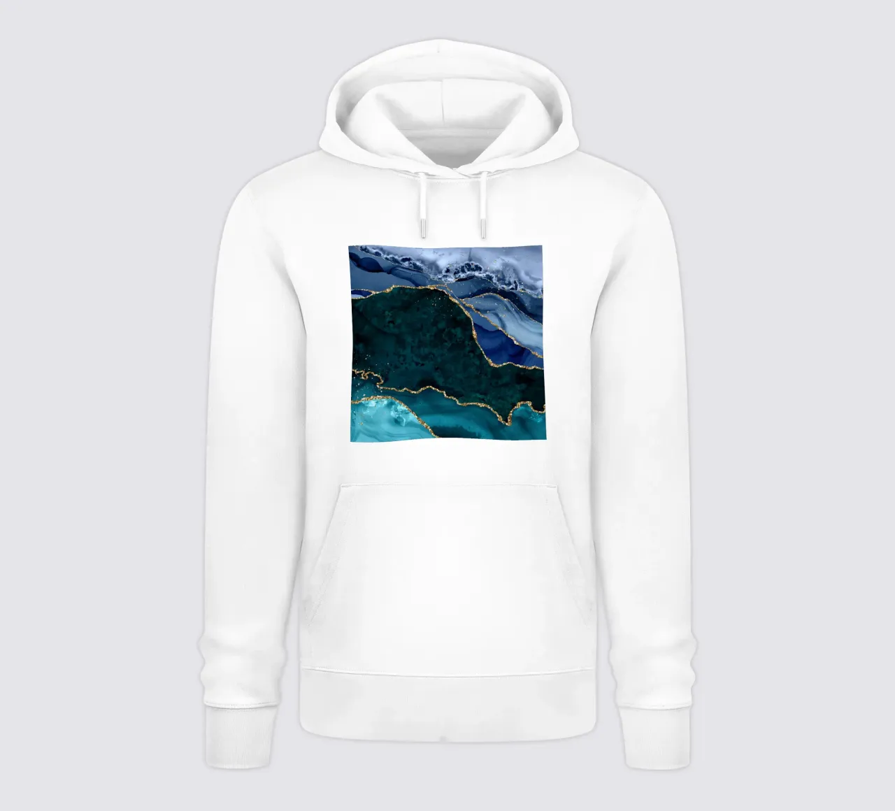 Peacock Agate Texture 02 hoodie by Gemstone Textures