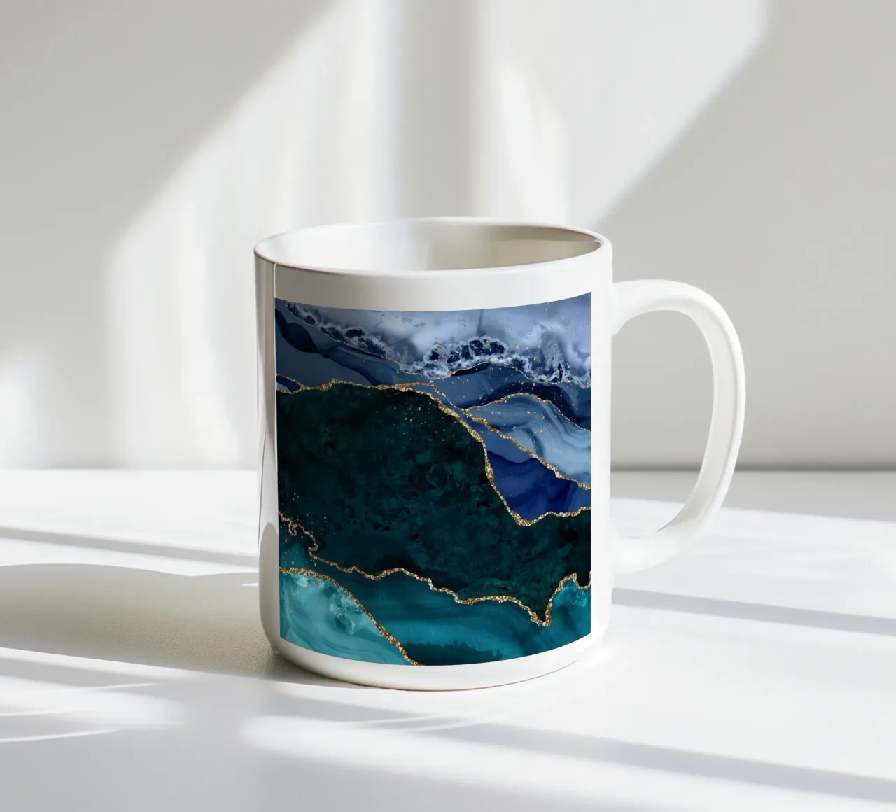 Pfauenachat Textur 02 Keramik Tasse von Gemstone Textures