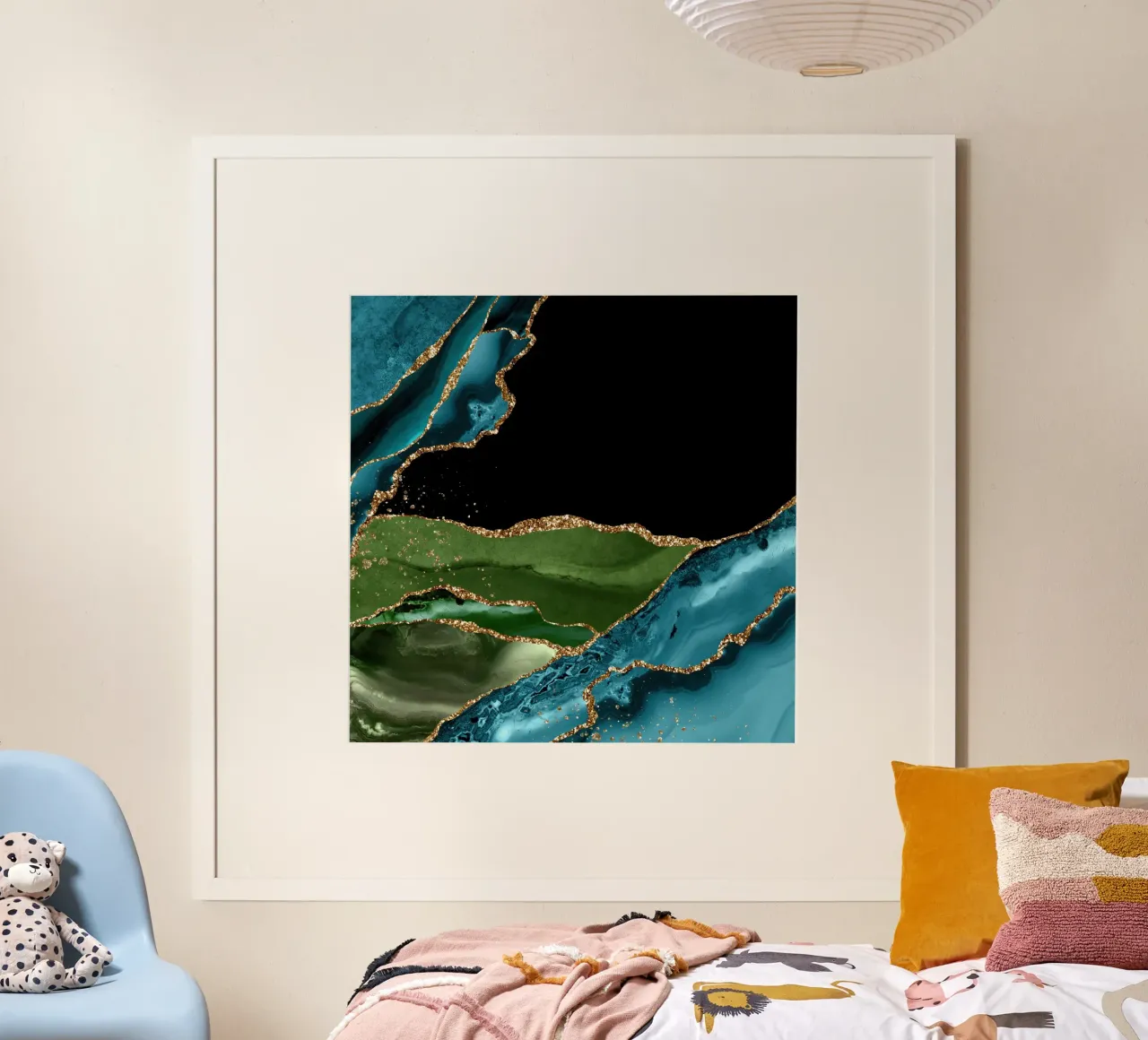 Texture de l'agate de paon 03 poster de Gemstone Textures