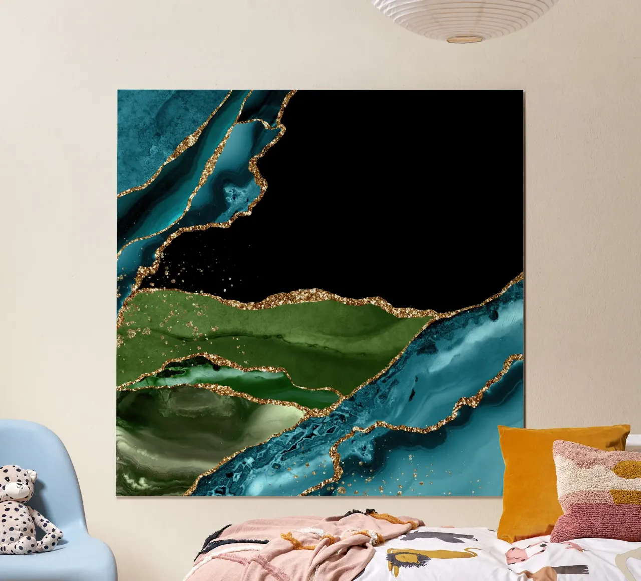 Texture de l'agate de paon 03 poster de Gemstone Textures