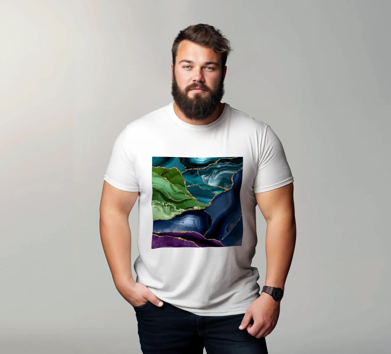 Agata pavone Texture 09 t-shirt da Gemstone Textures