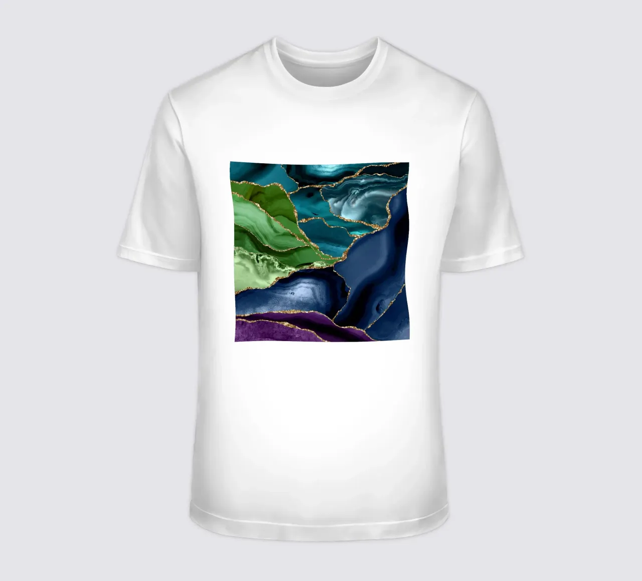 Ágata pavo real Textura 09 camiseta de Gemstone Textures