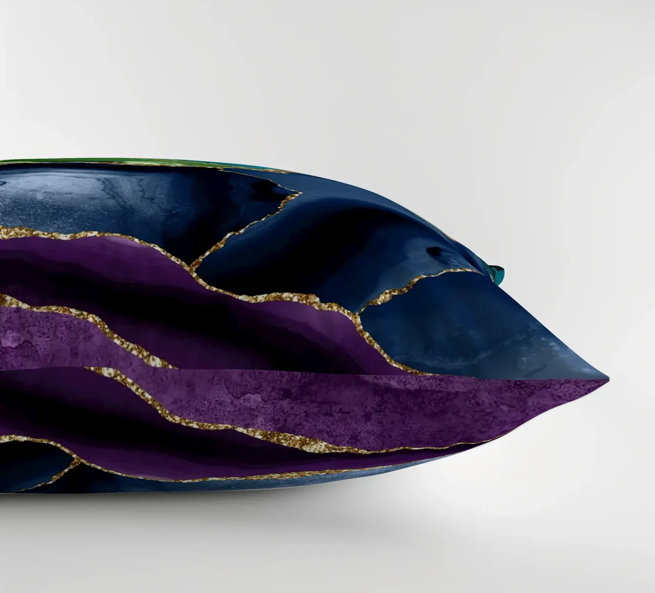 Peacock Agate Texture 09 decorative cushion by Gemstone Textures