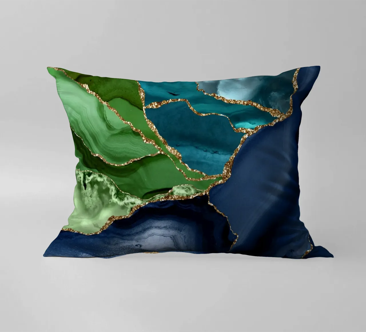 Peacock Agate Texture 09 decorative cushion by Gemstone Textures