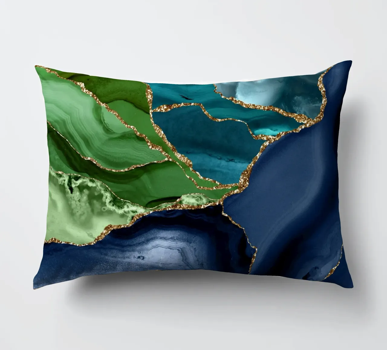 Peacock Agate Texture 09 decorative cushion by Gemstone Textures