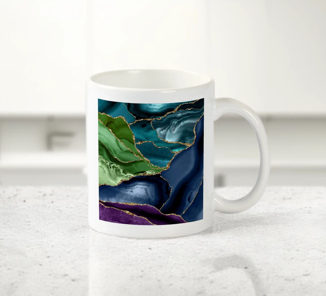 Agata pavone Texture 09 tazza in ceramica da Gemstone Textures