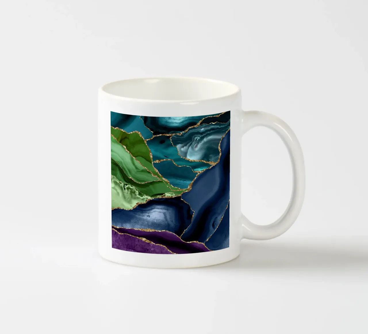 Pfauenachat Textur 09 Keramik Tasse von Gemstone Textures