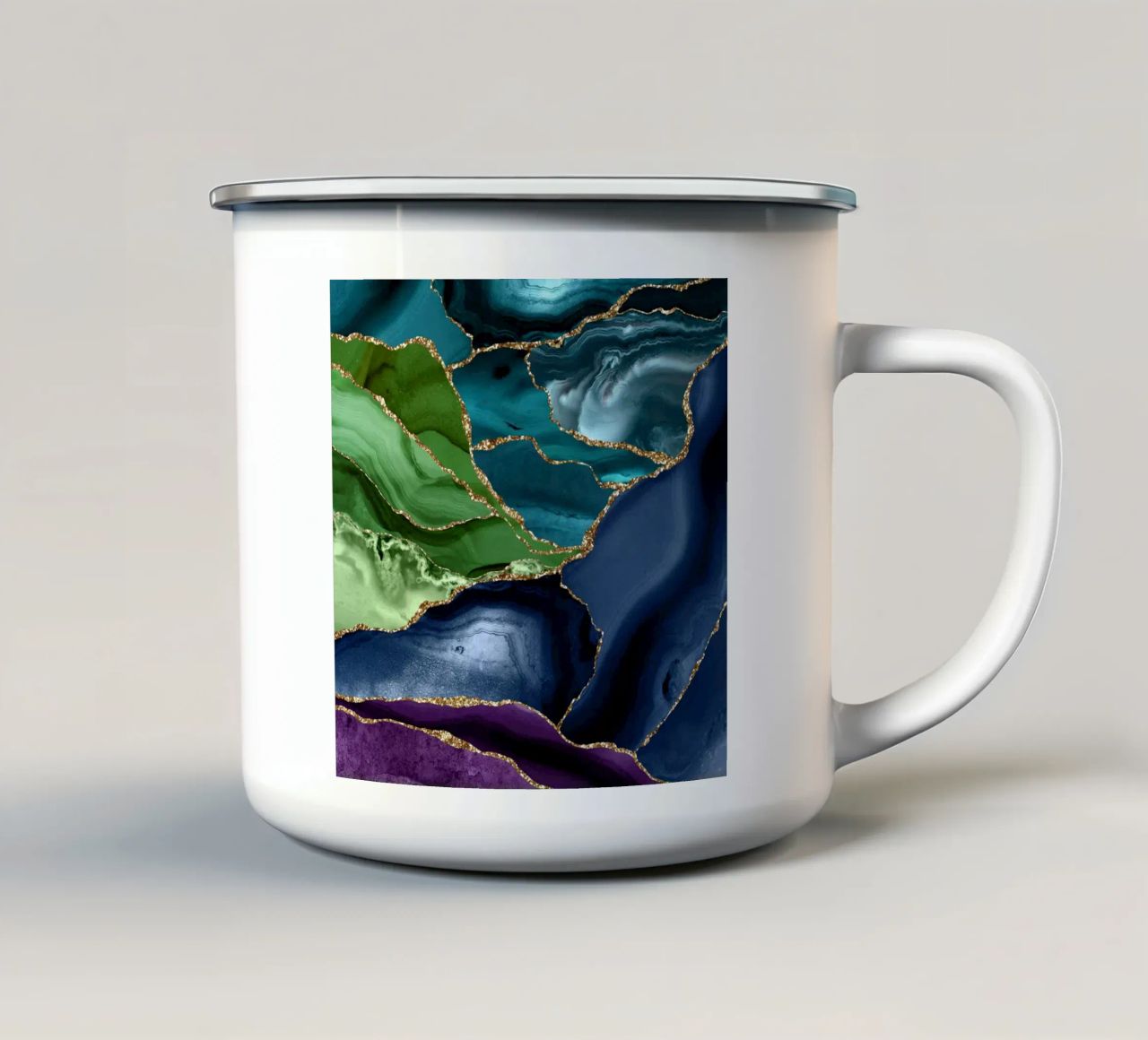 Agata pavone Texture 09 tazza in smalto da Gemstone Textures