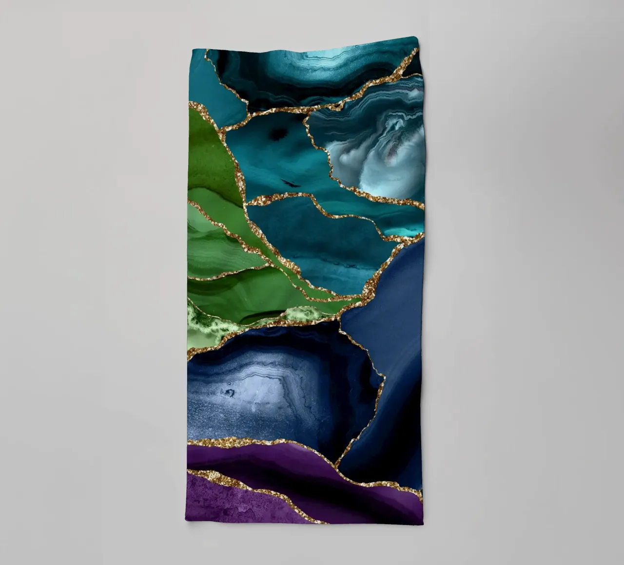 Peacock Agate Texture 09 towel by Gemstone Textures