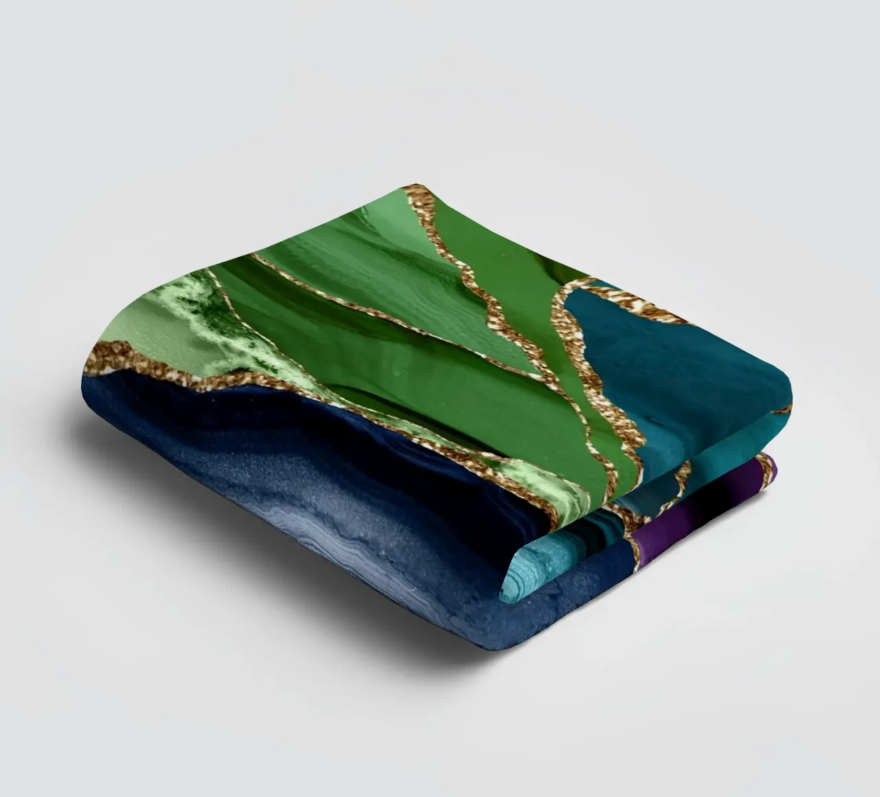 Peacock Agate Texture 09 towel by Gemstone Textures