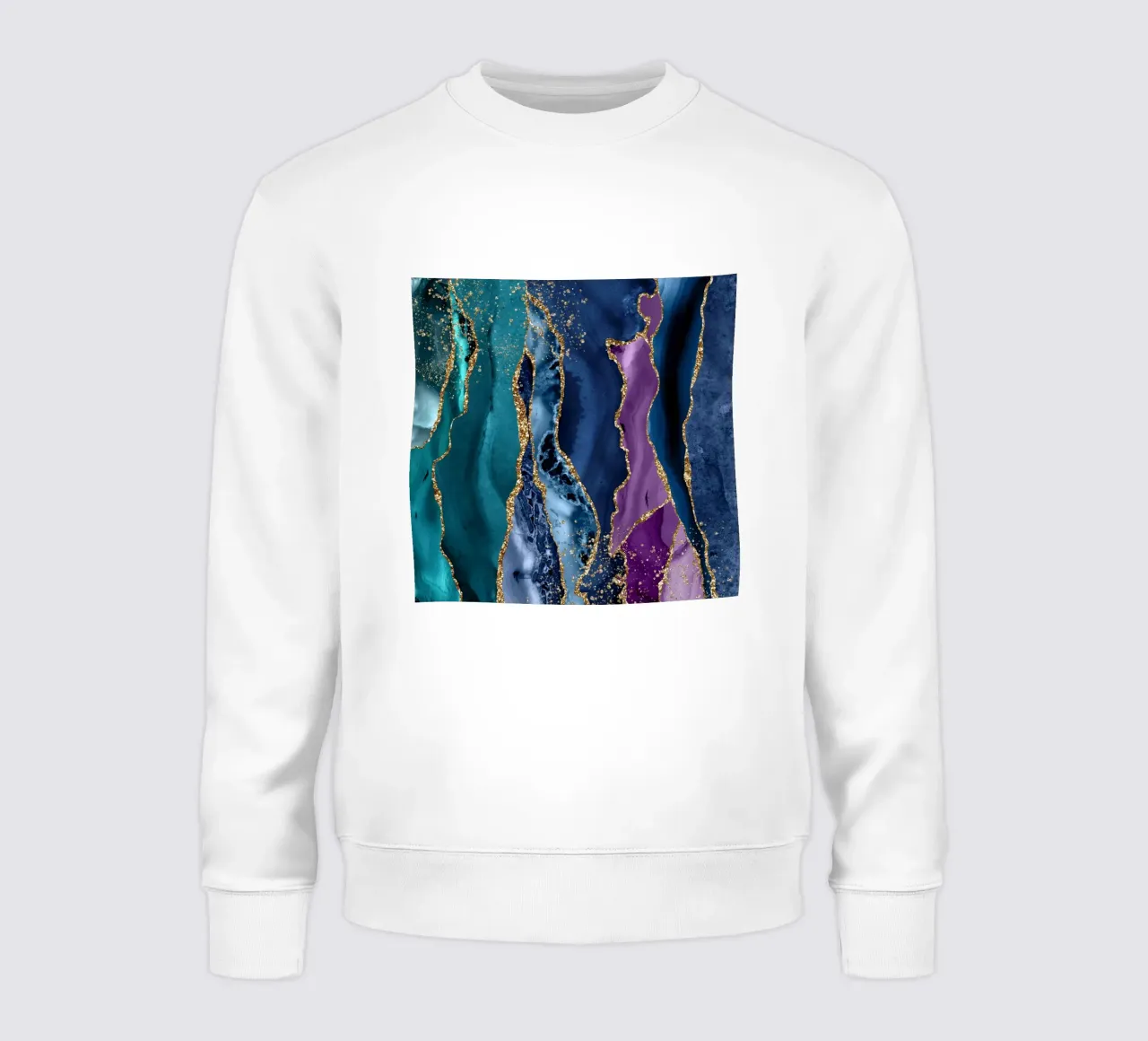 Pfauenachat Textur 12 Sweatshirt von Gemstone Textures