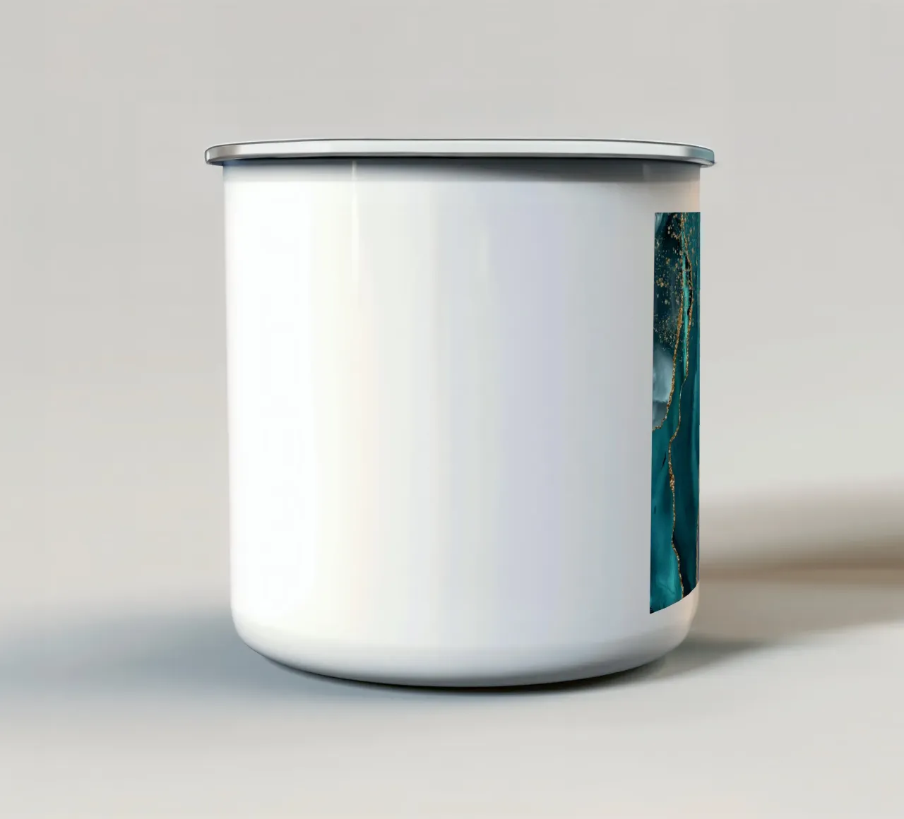 Peacock Agate Texture 12 enamel mug by Gemstone Textures