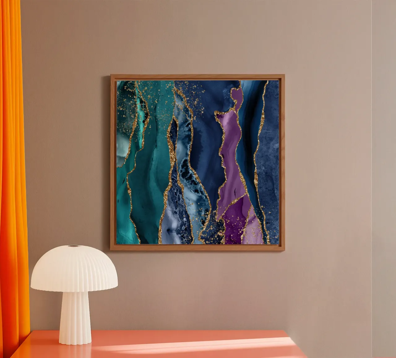 Agata pavone Texture 12 alluminio dibond da Gemstone Textures