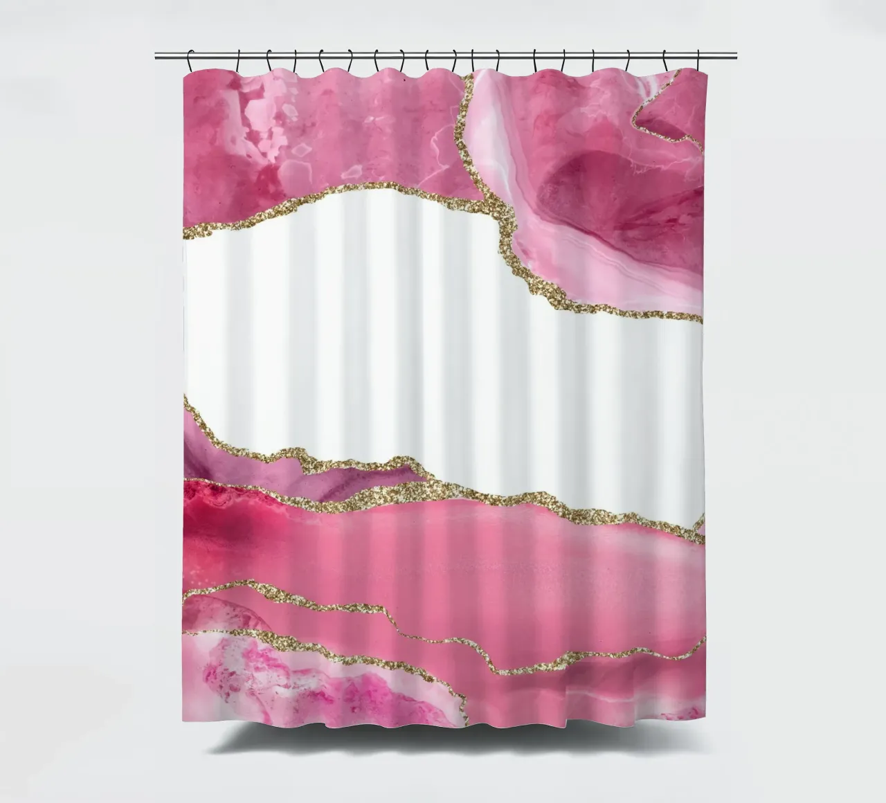 Agata rosa e oro Texture 02 tenda da doccia da Gemstone Textures