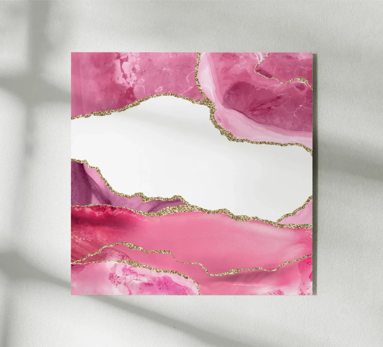 Agata rosa e oro Texture 02 plexiglass da Gemstone Textures