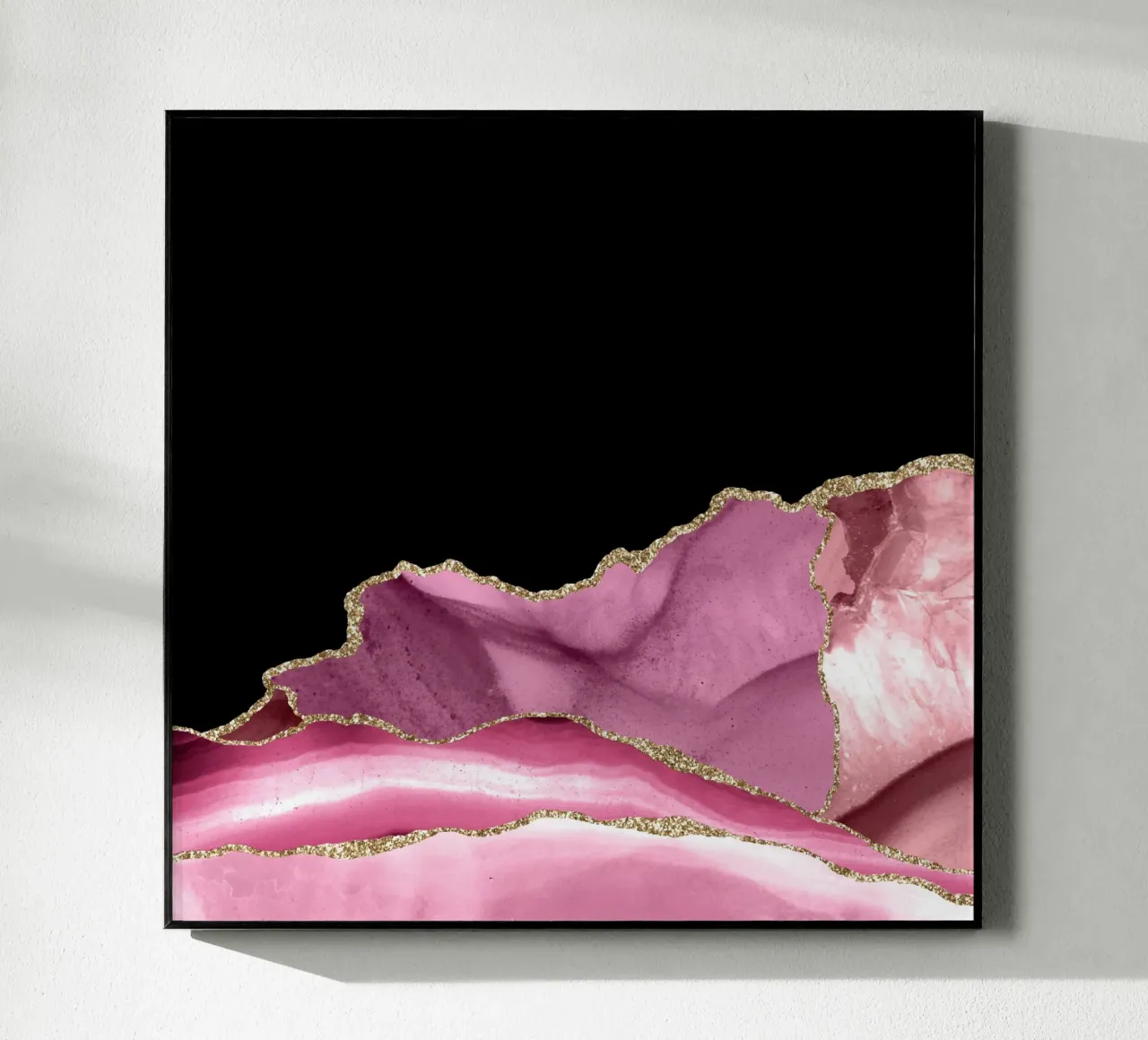 Agata rosa e oro Texture 07 plexiglass da Gemstone Textures