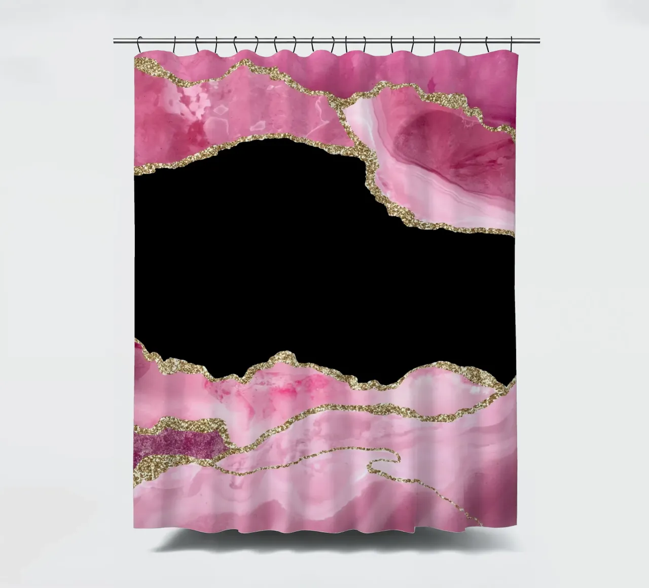 Agata rosa e oro Texture 08 tenda da doccia da Gemstone Textures