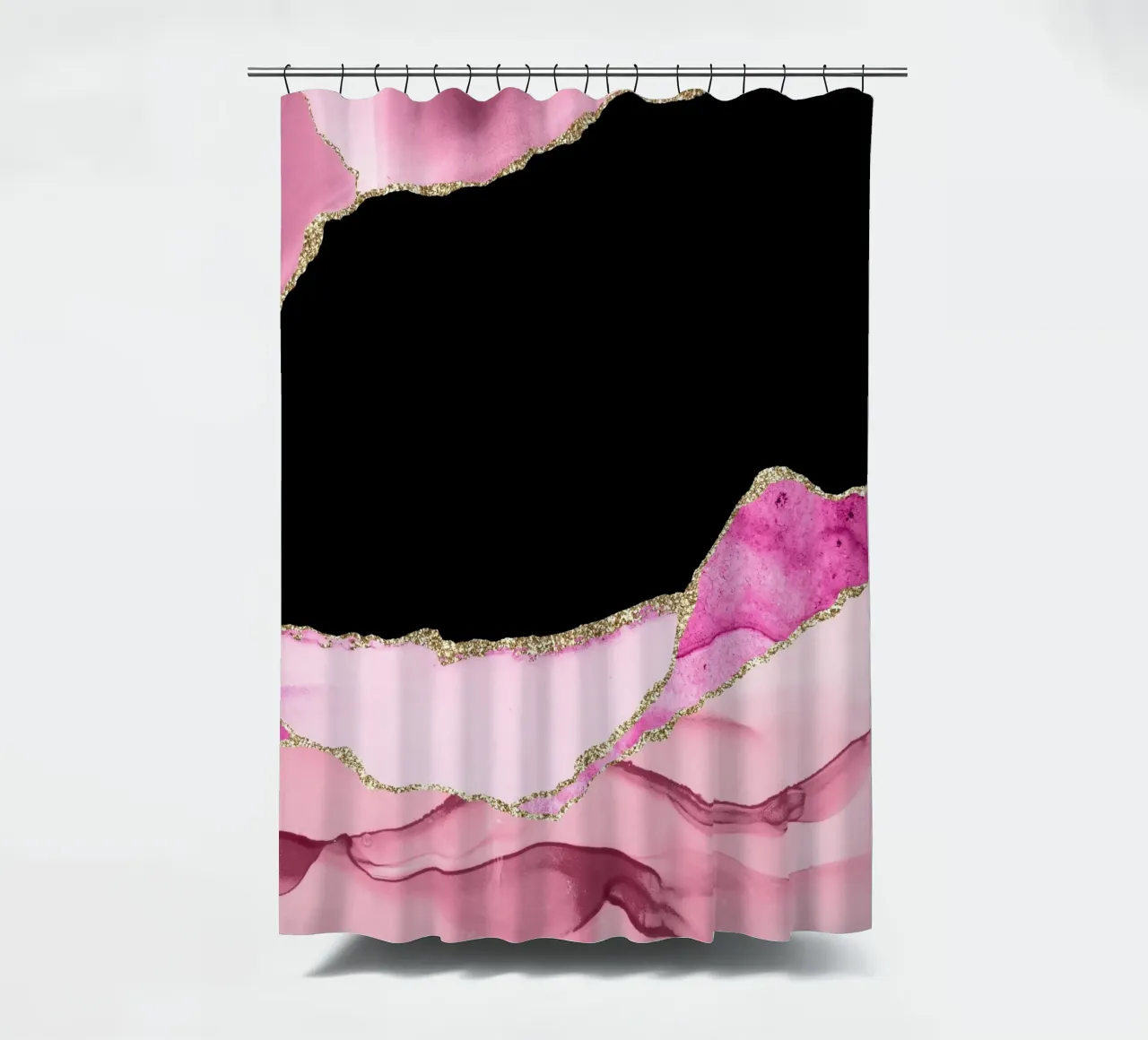Agata rosa e oro Texture 09 tenda da doccia da Gemstone Textures