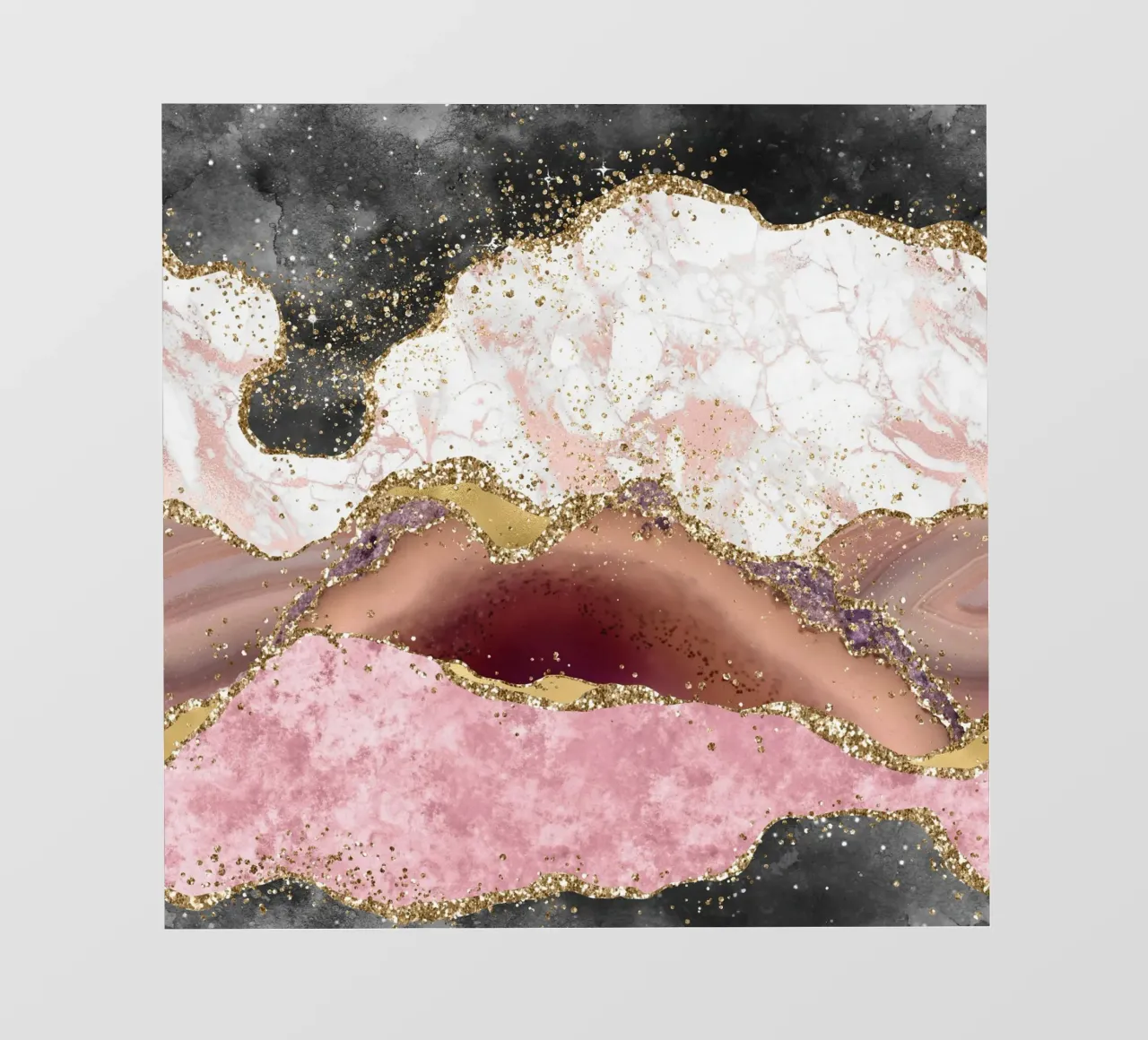 Texture Agata rosa glitterata 01 telo in pvc da Gemstone Textures