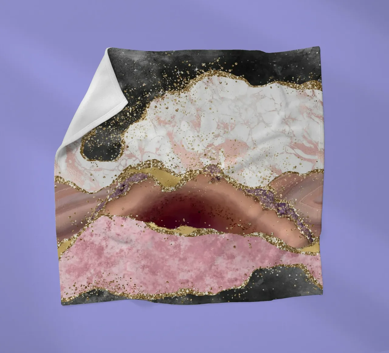 Texture Agata rosa glitterata 01 coperta in pile da Gemstone Textures