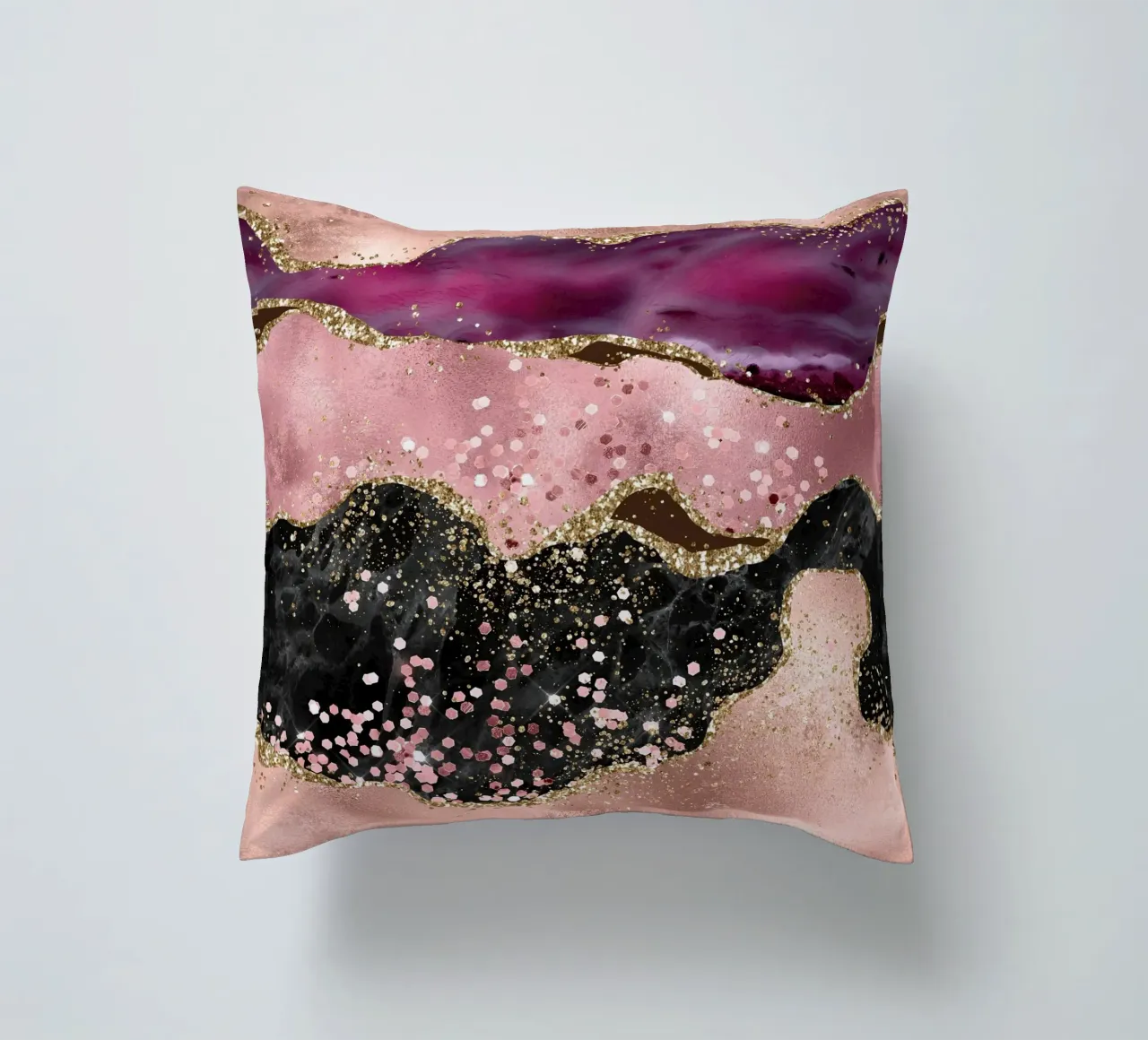 Agata rosa glitterata Texture 02 cuscino da Gemstone Textures