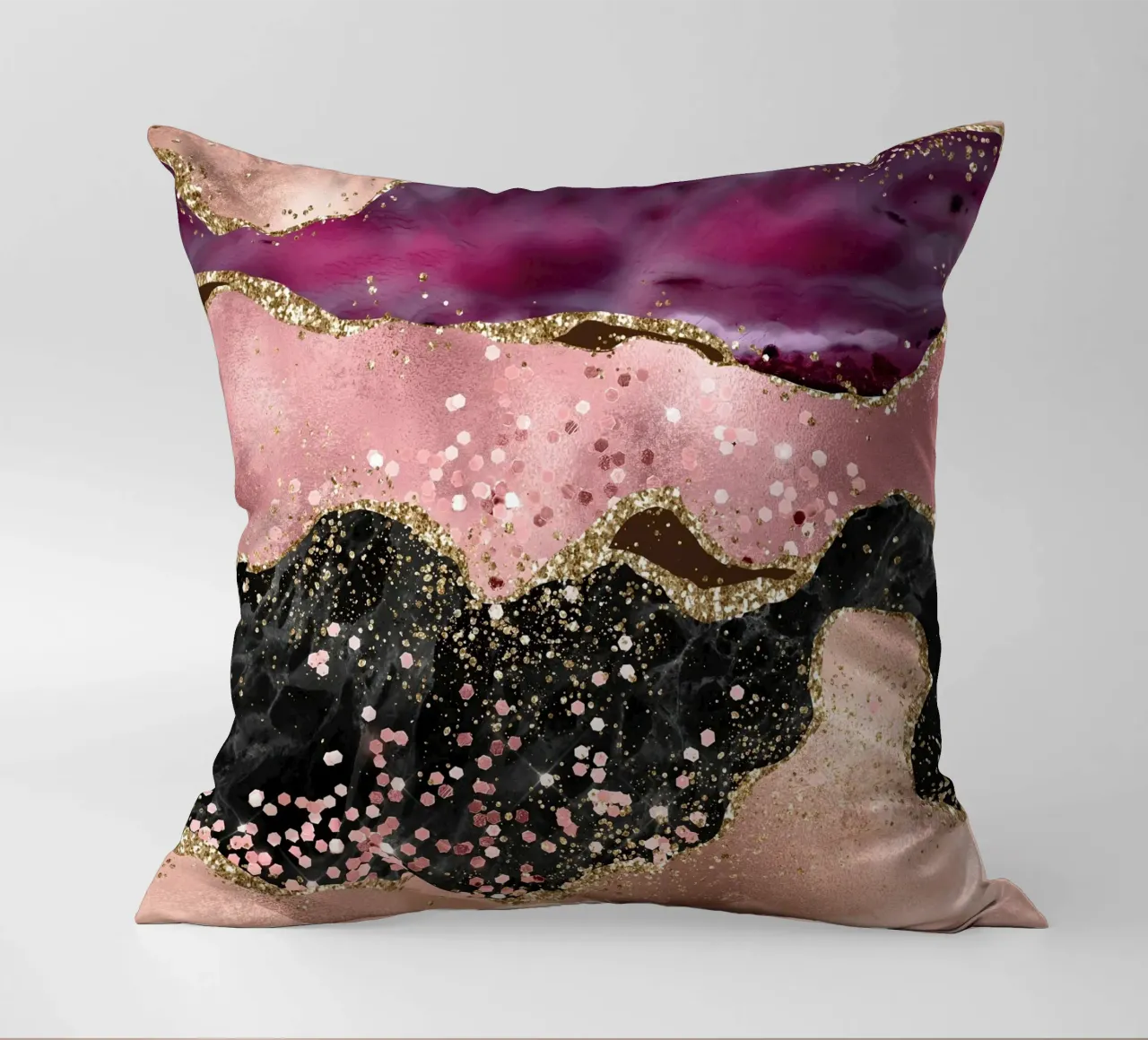 Agata rosa glitterata Texture 02 cuscino da Gemstone Textures