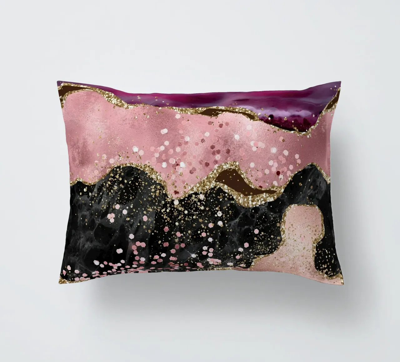 Agata rosa glitterata Texture 02 cuscino da Gemstone Textures