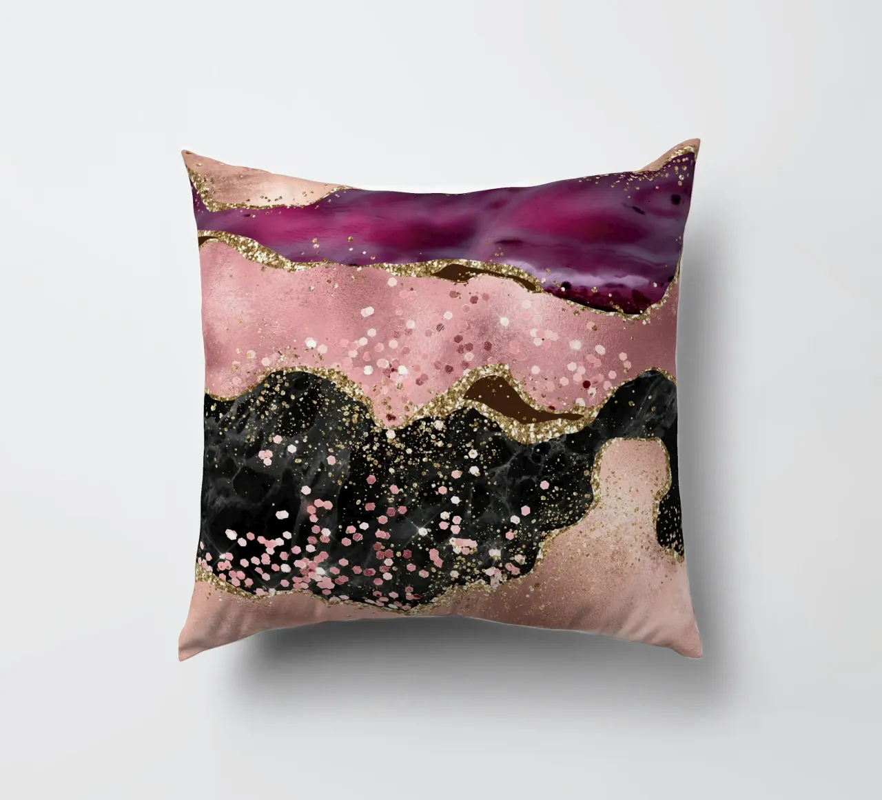 Agata rosa glitterata Texture 02 cuscino da Gemstone Textures