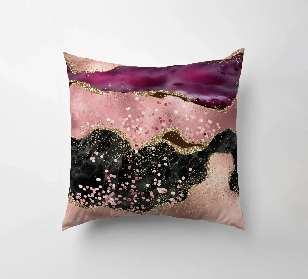 Agata rosa glitterata Texture 02 cuscino da Gemstone Textures