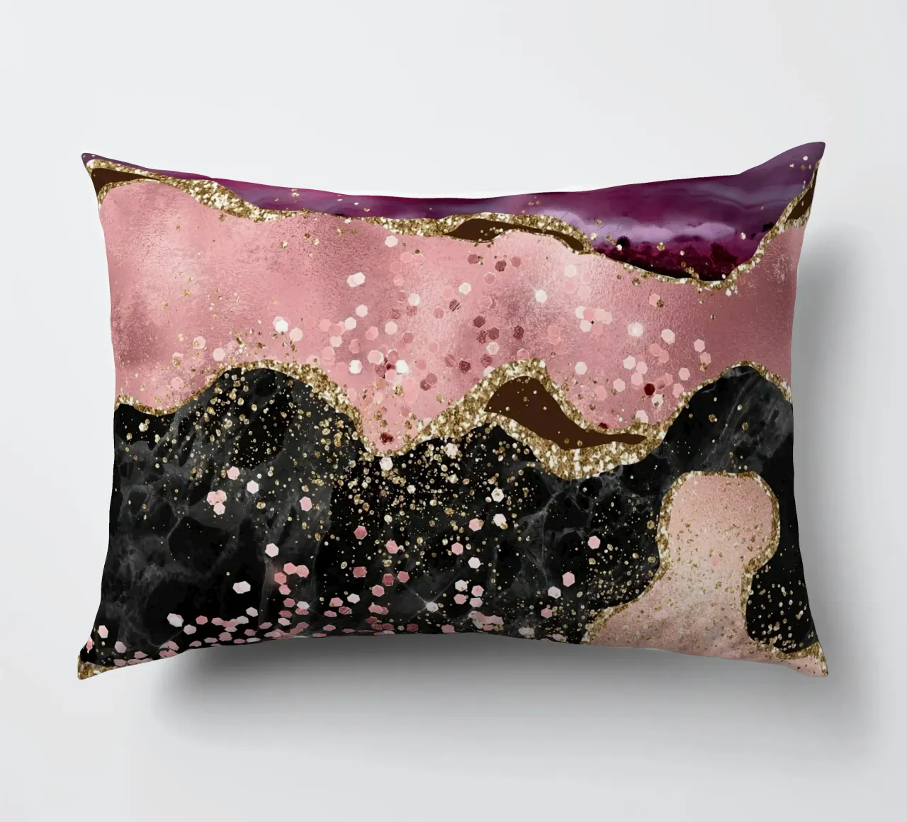 Agata rosa glitterata Texture 02 cuscino da Gemstone Textures